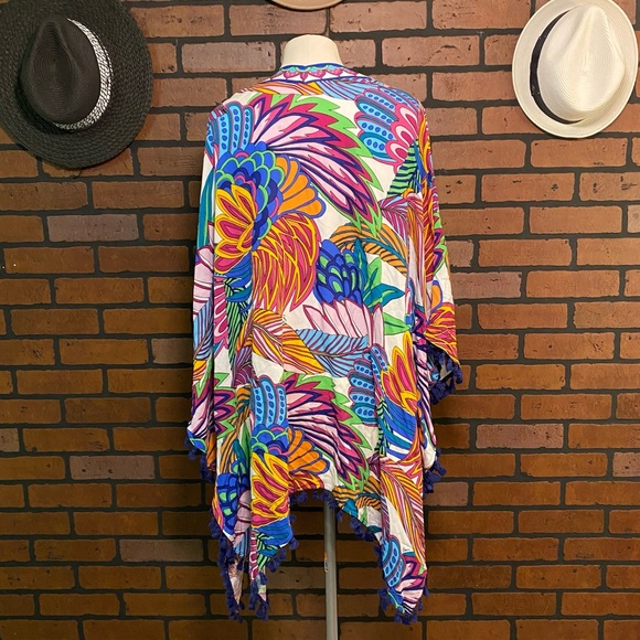 NWT Trina Turk Paradise Plume Kimono Cover Up - Picture 4 of 11